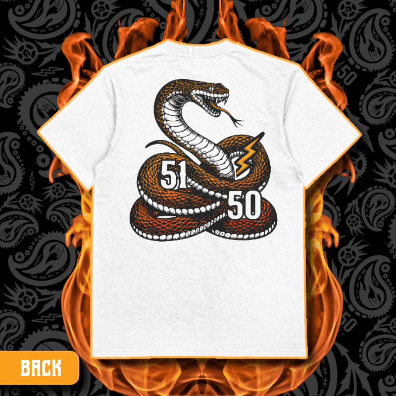 "Venomous" White T-shirt