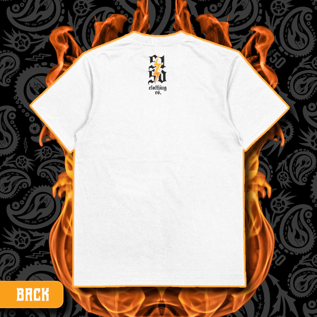 Dark Side Tattoo Collective X 5150 Clothing Co | “Keagan“ | White T-Shirt - Image 2