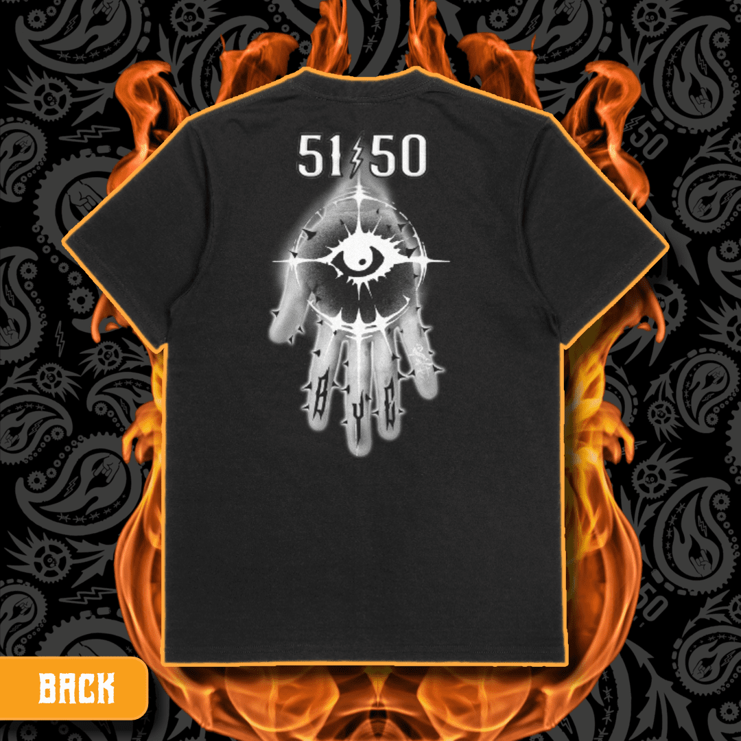 Dark Side Tattoo Collective X 5150 Clothing Co | “Shiv“ | Black T-Shirt - Image 2