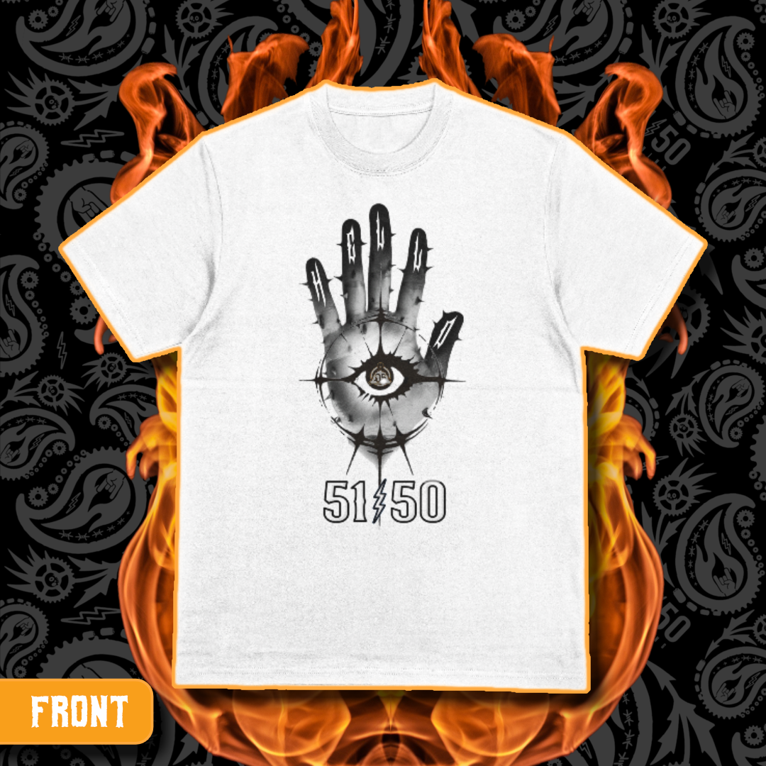 Dark Side Tattoo Collective X 5150 Clothing Co | “Shiv“ | White T-Shirt