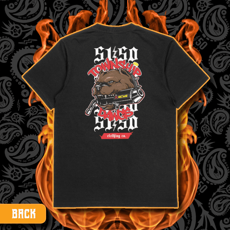 Township Dawgs X 5150 Clothing Co | “The Team“ | Black T-Shirt