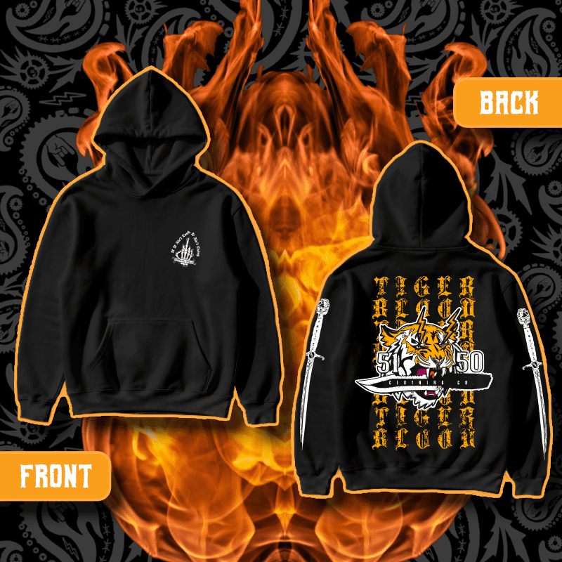 "Tiger Blood" Standard Issue Black Hoodie | 5150 Clothing Co.