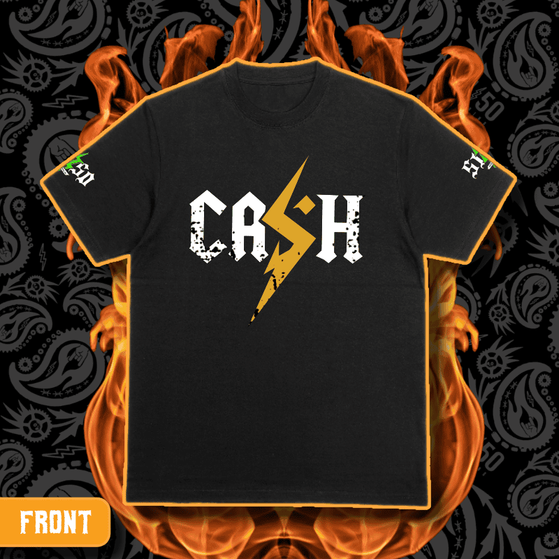 Cash O'Reilly X 5150 Clothing Co. | Standard Issue Black T-Shirt | CASH - Image 2