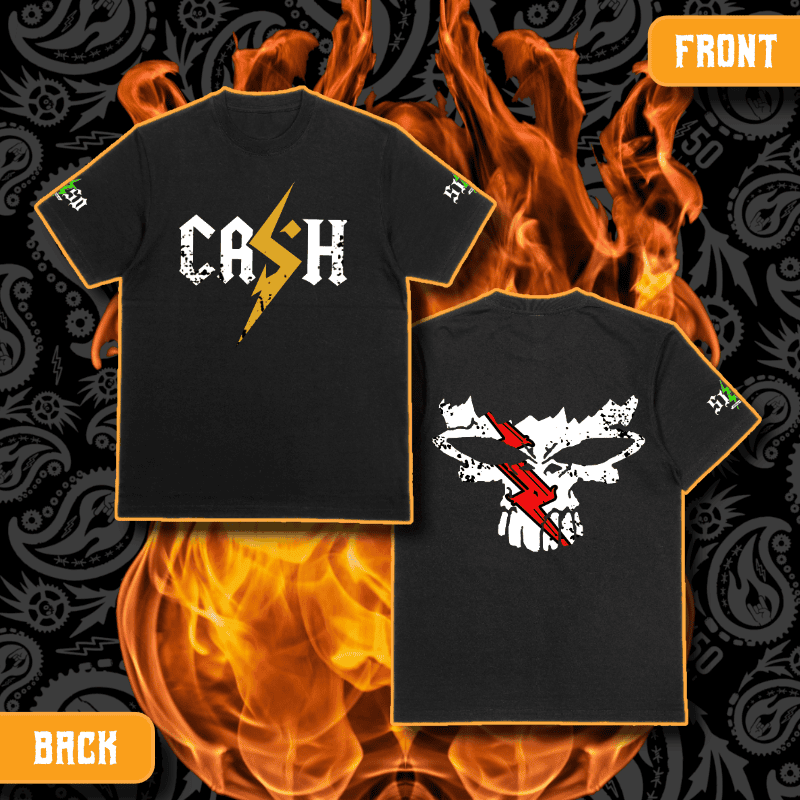 Cash O'Reilly X 5150 Clothing Co. | Standard Issue Black T-Shirt | CASH