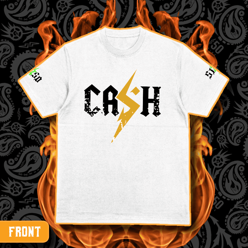 Cash O'Reilly X 5150 Clothing Co. | Standard Issue White T-Shirt | CASH - Image 2