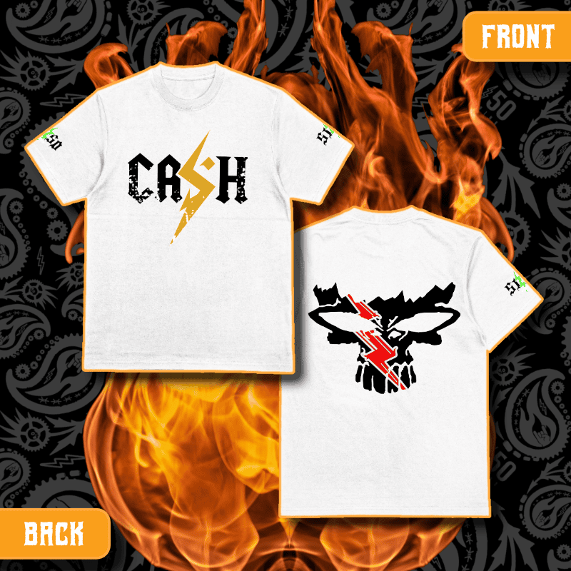 Cash O'Reilly X 5150 Clothing Co. | Standard Issue White T-Shirt | CASH